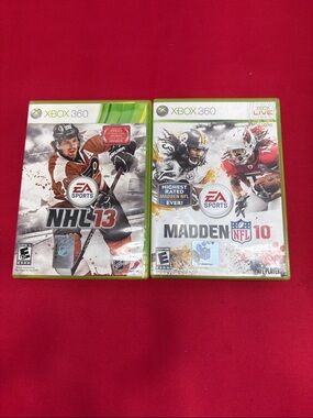 XBox 360 EA Sports NHL 13 & Madden NFL 10 Xbox 360 Game
